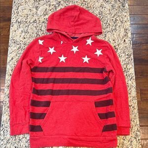 Old Navy Red and Black Star Hoodie